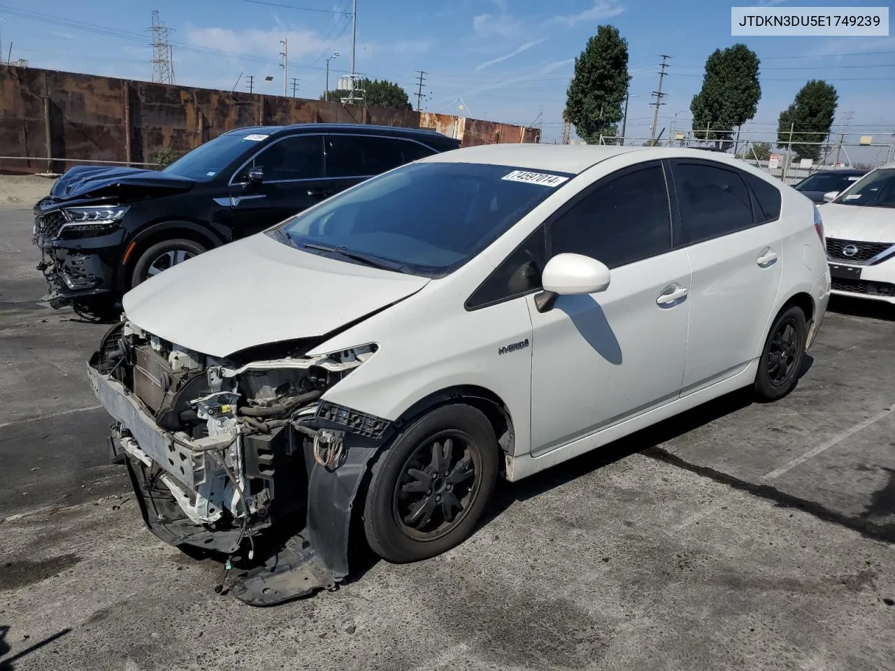 2014 Toyota Prius VIN: JTDKN3DU5E1749239 Lot: 74597014