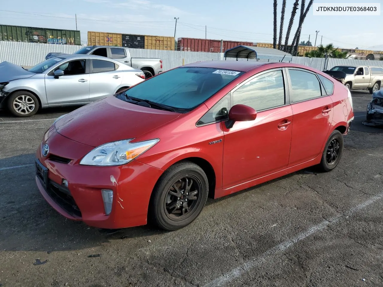 2014 Toyota Prius VIN: JTDKN3DU7E0368403 Lot: 74734134