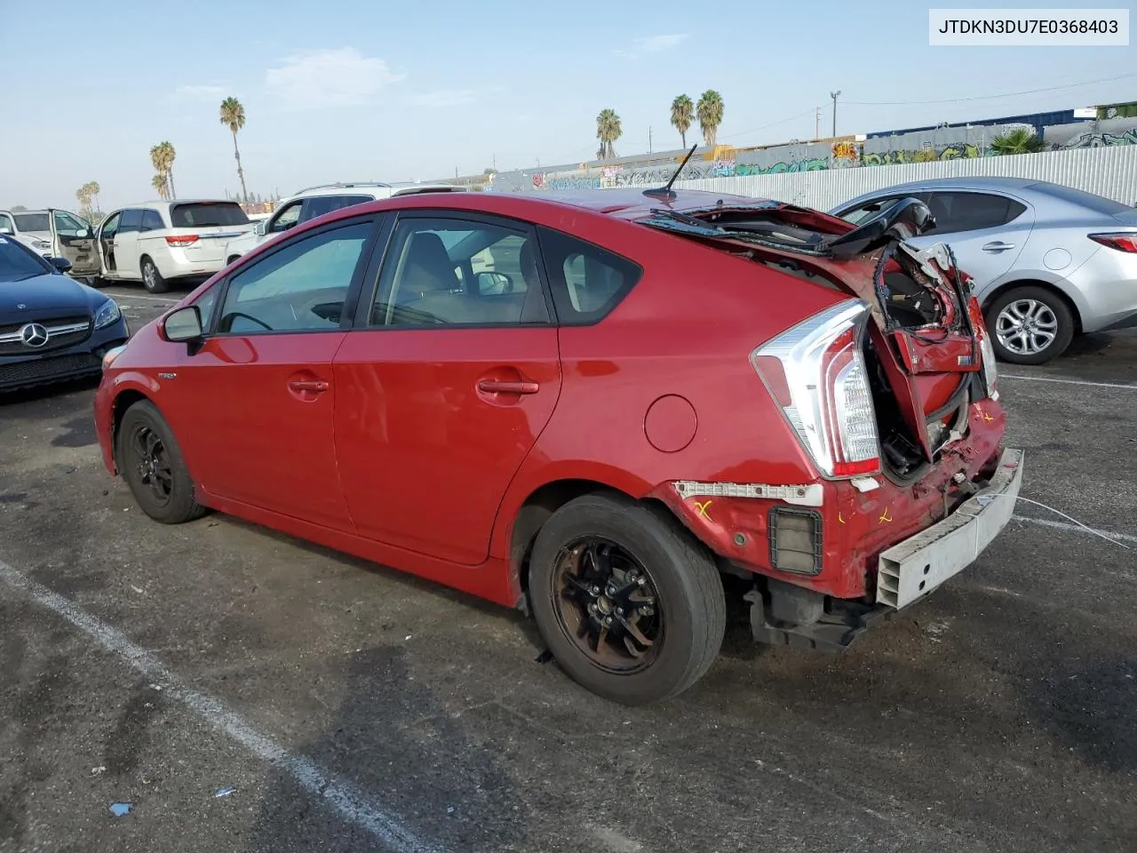 2014 Toyota Prius VIN: JTDKN3DU7E0368403 Lot: 74734134