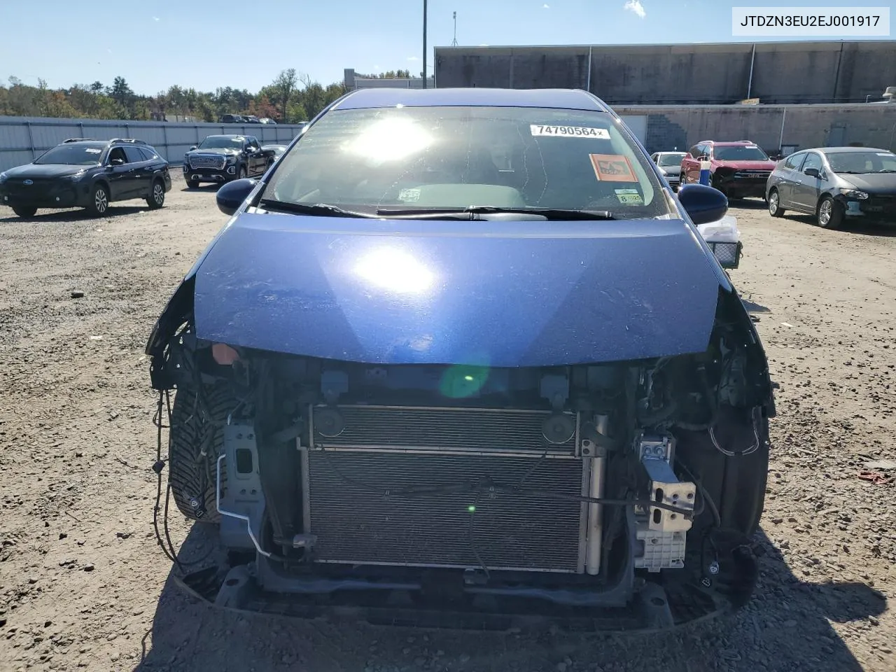 2014 Toyota Prius V VIN: JTDZN3EU2EJ001917 Lot: 74790564