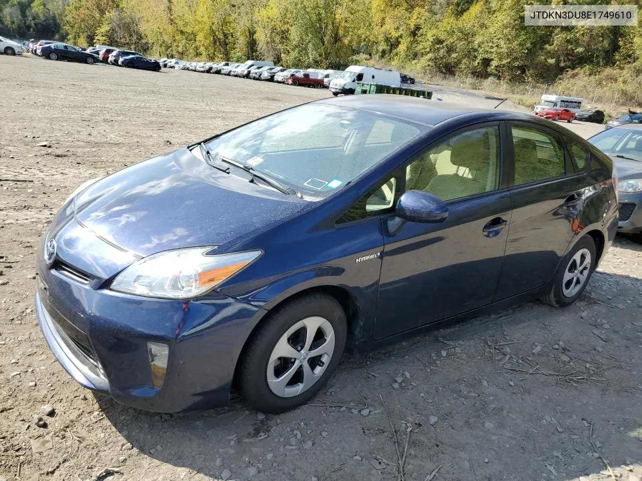 2014 Toyota Prius VIN: JTDKN3DU8E1749610 Lot: 74830744