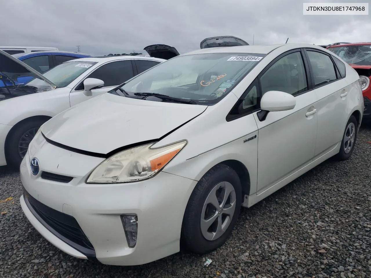 2014 Toyota Prius VIN: JTDKN3DU8E1747968 Lot: 74903894