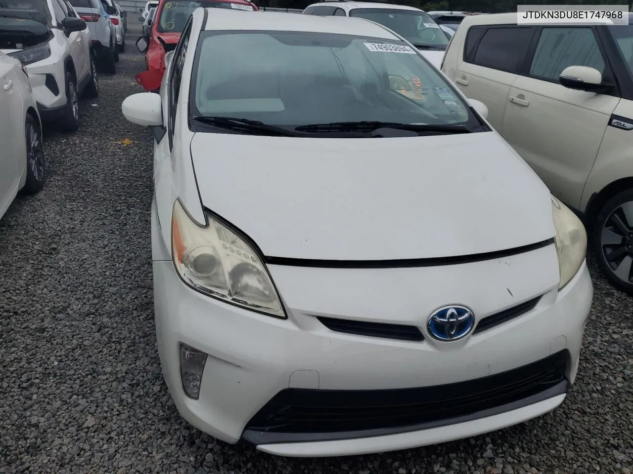 2014 Toyota Prius VIN: JTDKN3DU8E1747968 Lot: 74903894