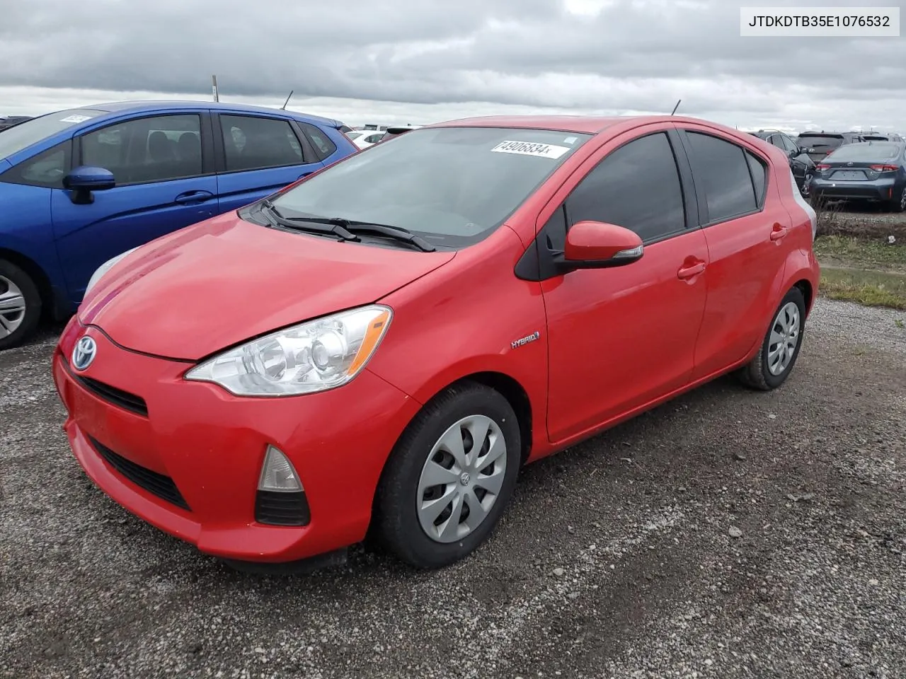 2014 Toyota Prius C VIN: JTDKDTB35E1076532 Lot: 74906834