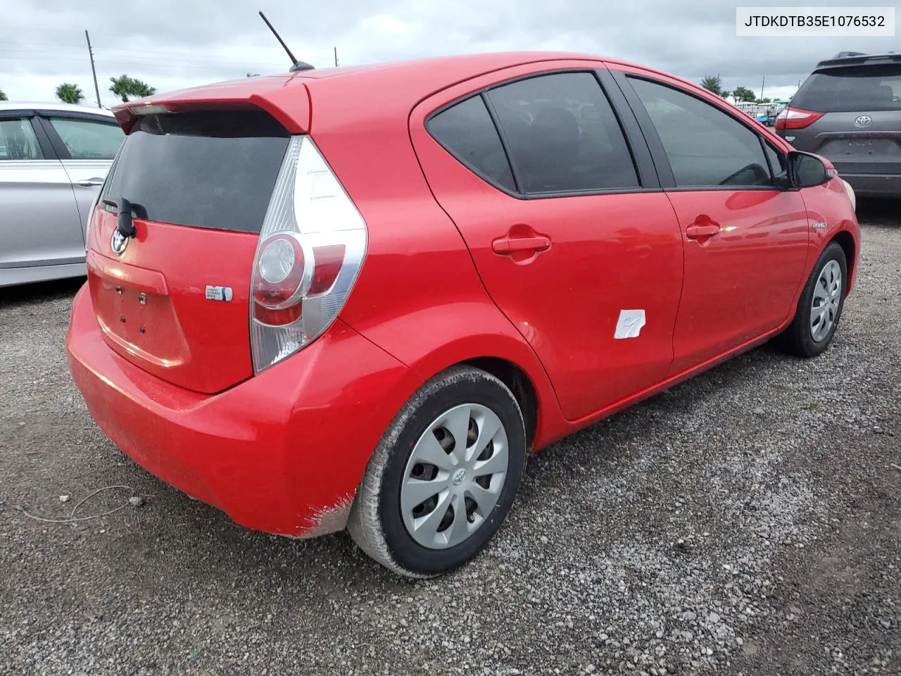 2014 Toyota Prius C VIN: JTDKDTB35E1076532 Lot: 74906834