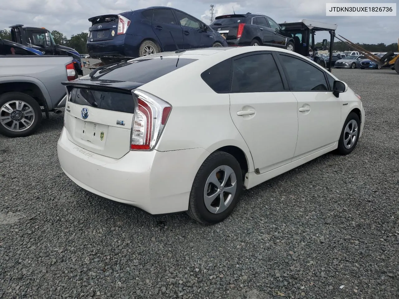 2014 Toyota Prius VIN: JTDKN3DUXE1826736 Lot: 74935654