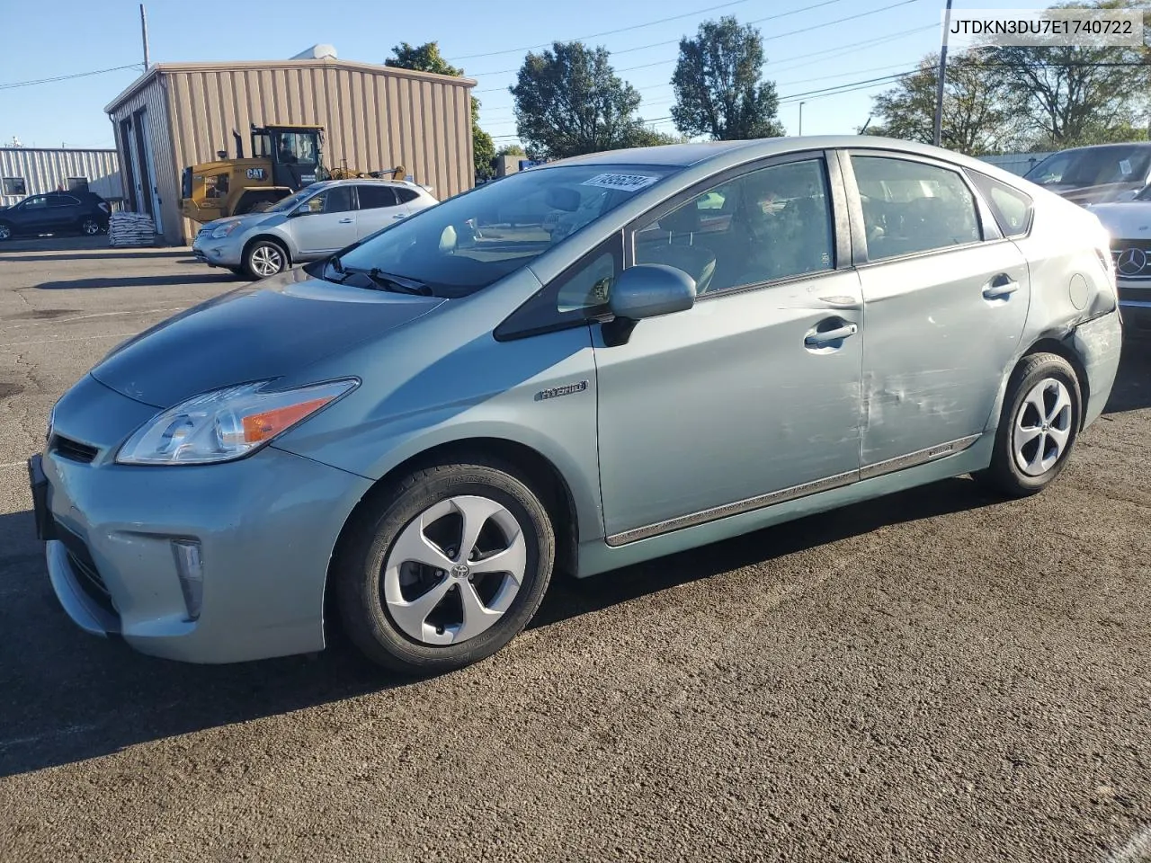 2014 Toyota Prius VIN: JTDKN3DU7E1740722 Lot: 74956204