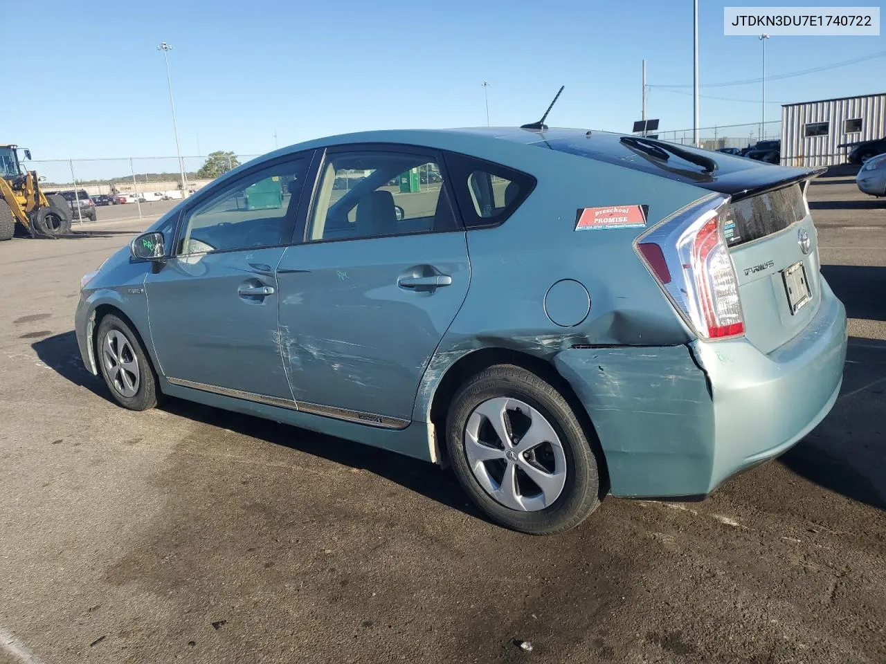 JTDKN3DU7E1740722 2014 Toyota Prius