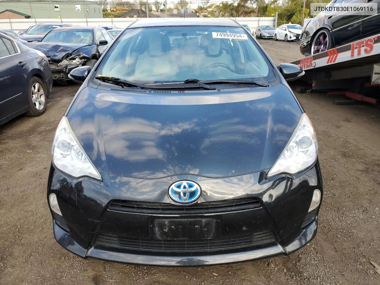 2014 Toyota Prius C VIN: JTDKDTB30E1069116 Lot: 74994954