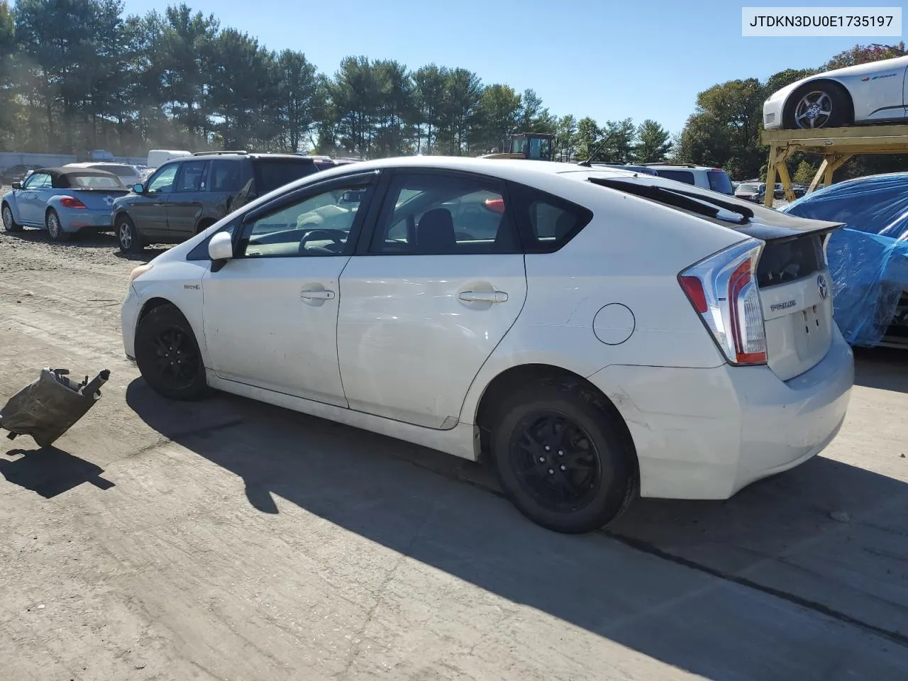 2014 Toyota Prius VIN: JTDKN3DU0E1735197 Lot: 75115604