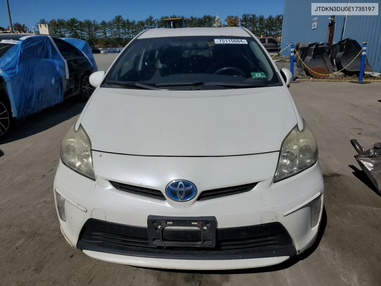 2014 Toyota Prius VIN: JTDKN3DU0E1735197 Lot: 75115604