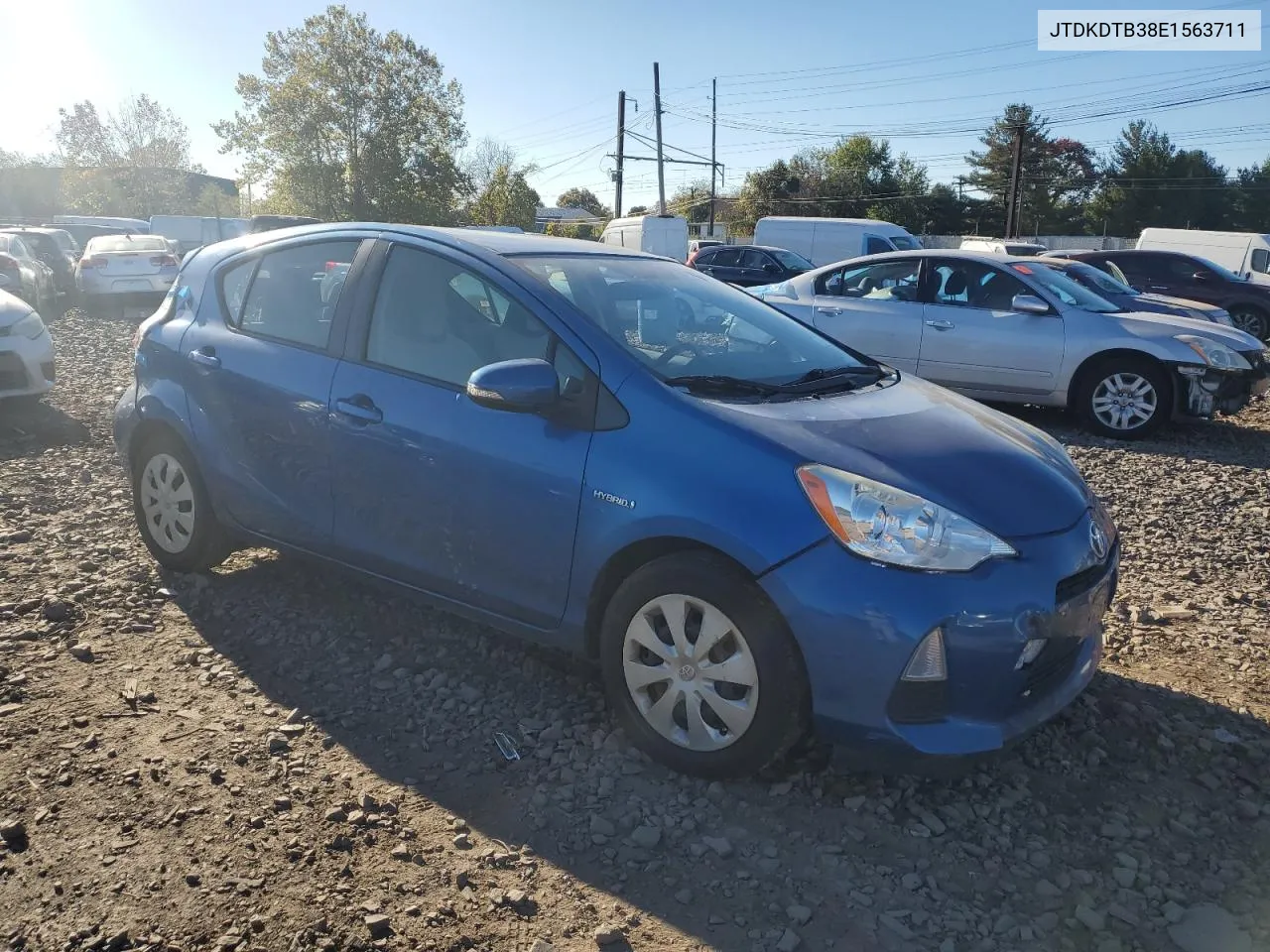 2014 Toyota Prius C VIN: JTDKDTB38E1563711 Lot: 75227364