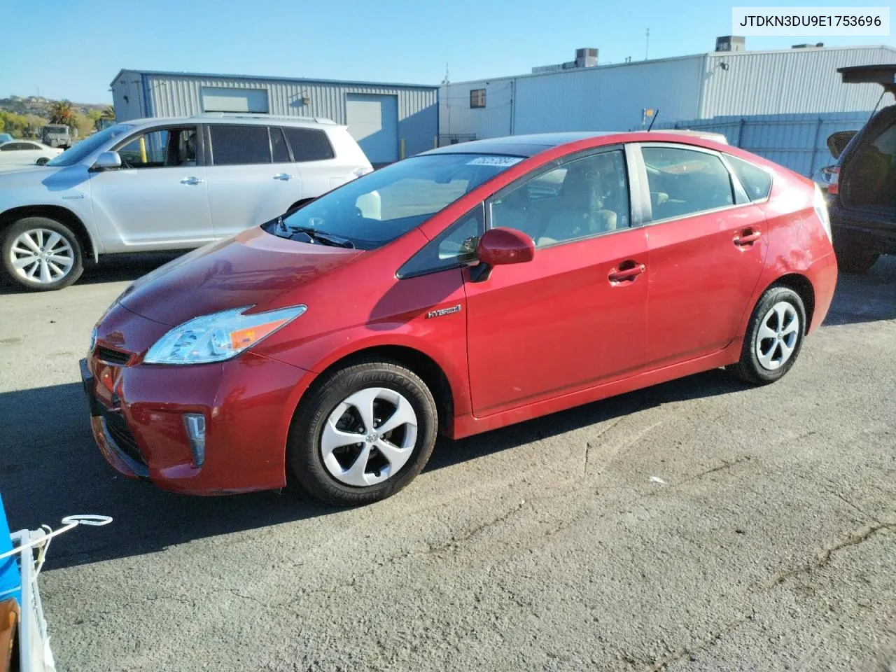 2014 Toyota Prius VIN: JTDKN3DU9E1753696 Lot: 75257884