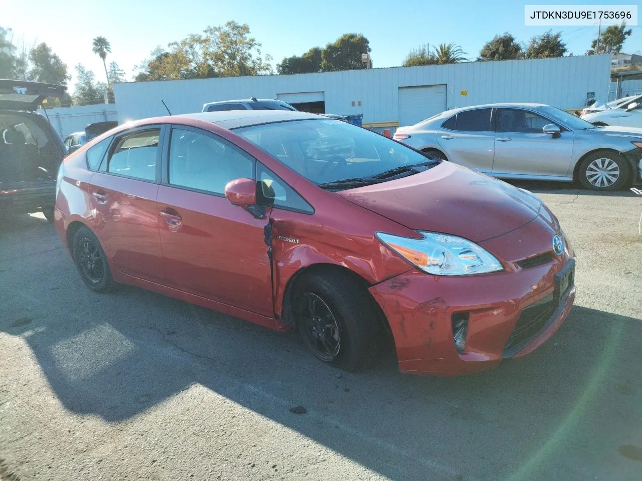 2014 Toyota Prius VIN: JTDKN3DU9E1753696 Lot: 75257884