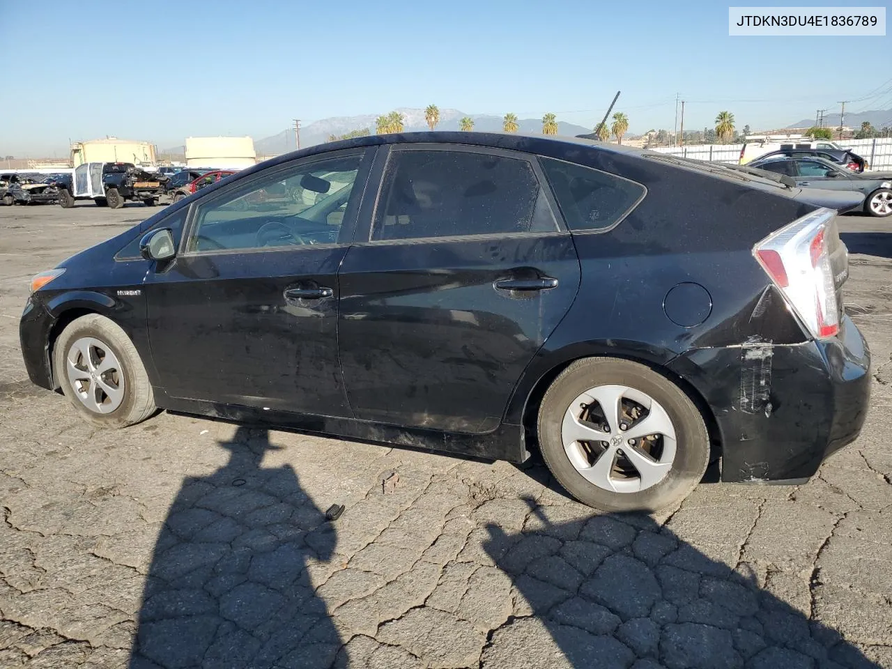 2014 Toyota Prius VIN: JTDKN3DU4E1836789 Lot: 75265234