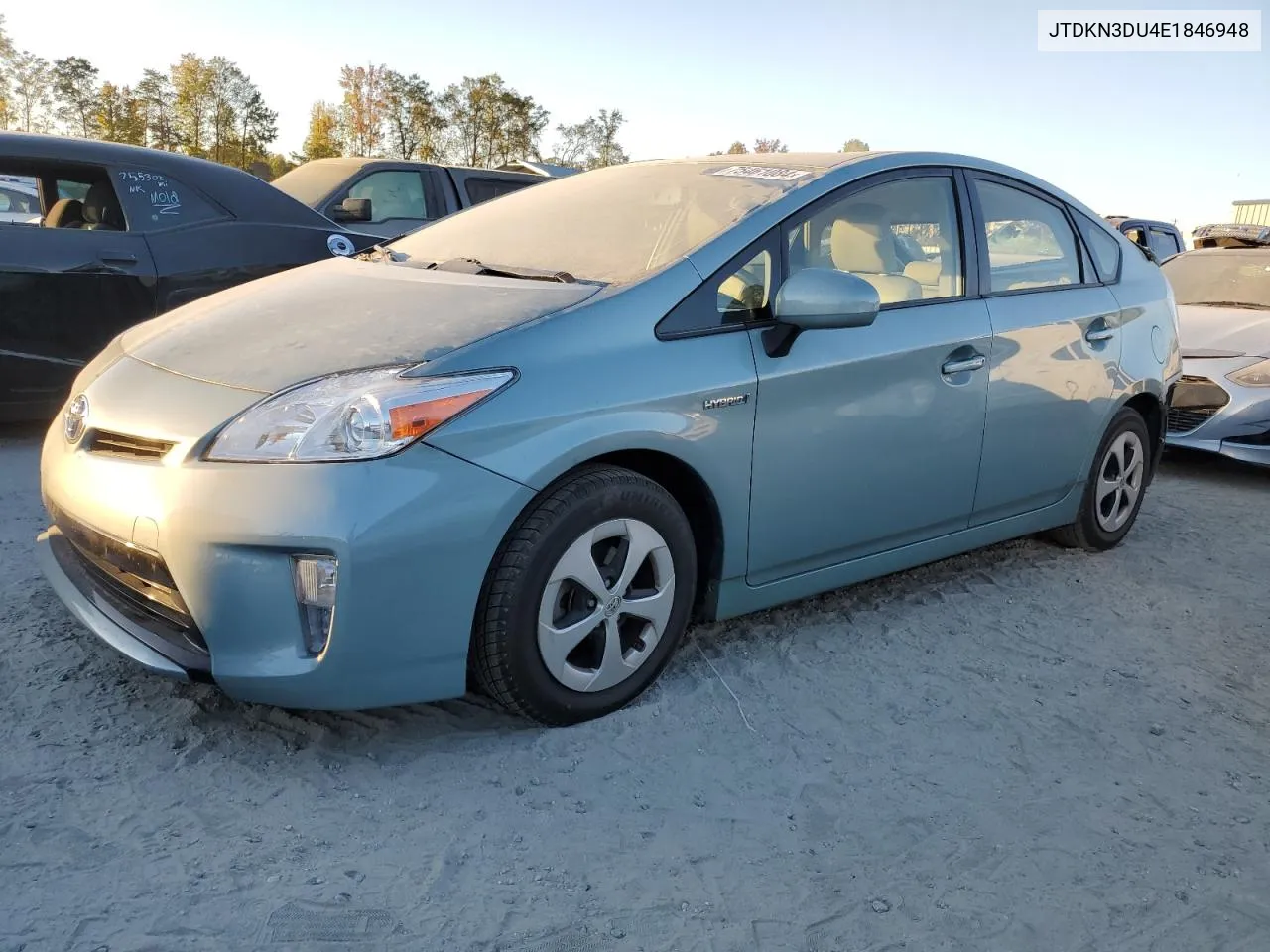 2014 Toyota Prius VIN: JTDKN3DU4E1846948 Lot: 75461084