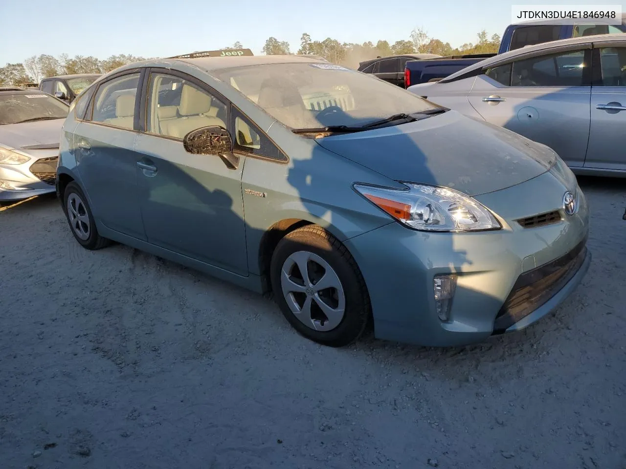 2014 Toyota Prius VIN: JTDKN3DU4E1846948 Lot: 75461084