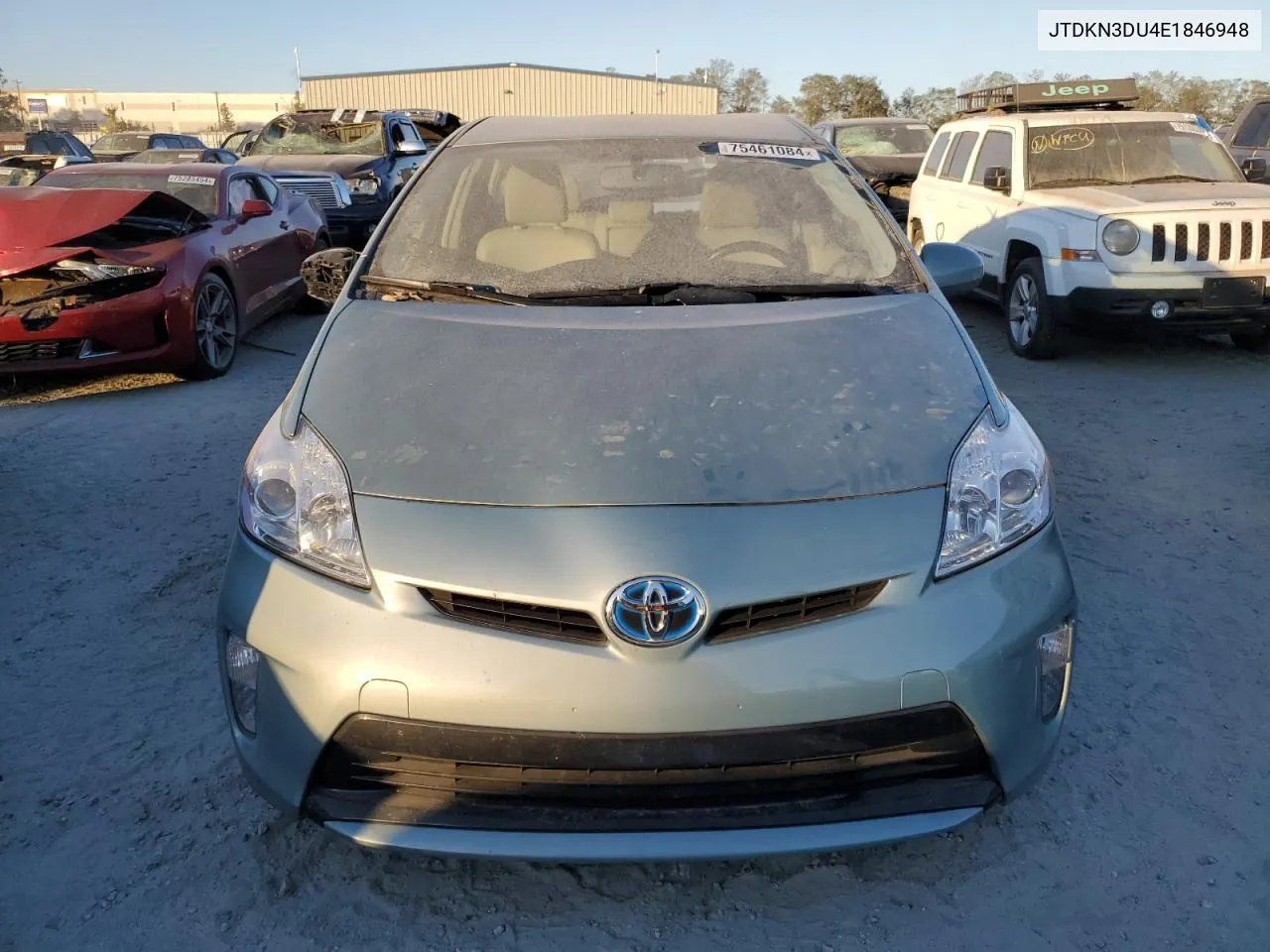 2014 Toyota Prius VIN: JTDKN3DU4E1846948 Lot: 75461084