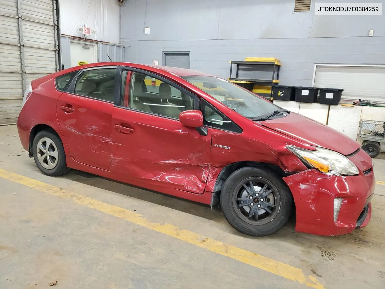 2014 Toyota Prius VIN: JTDKN3DU7E0384259 Lot: 75477354