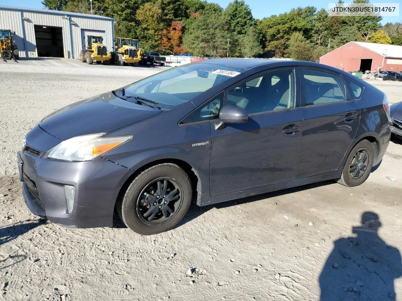 2014 Toyota Prius VIN: JTDKN3DU5E1814767 Lot: 75501384