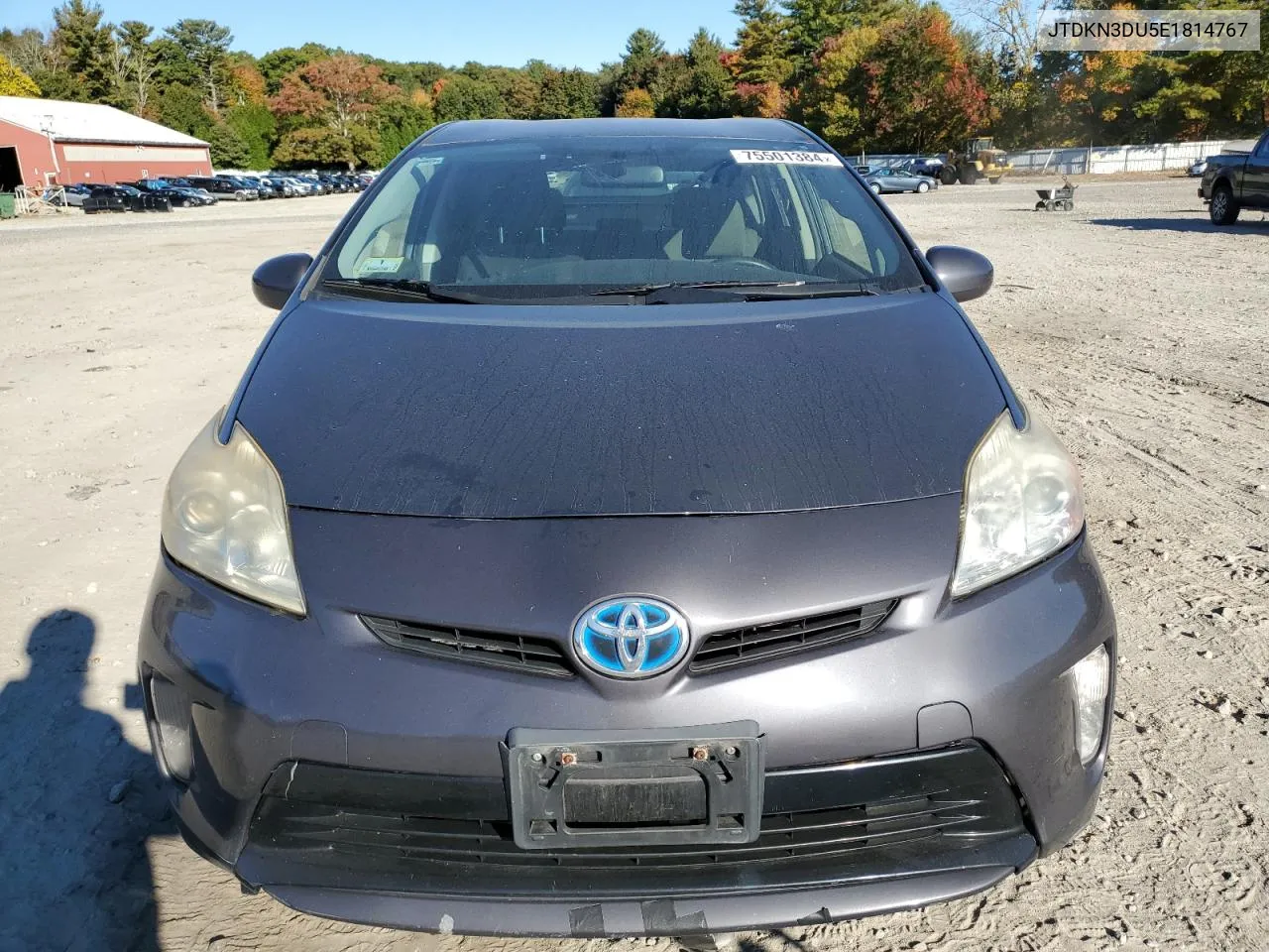 2014 Toyota Prius VIN: JTDKN3DU5E1814767 Lot: 75501384