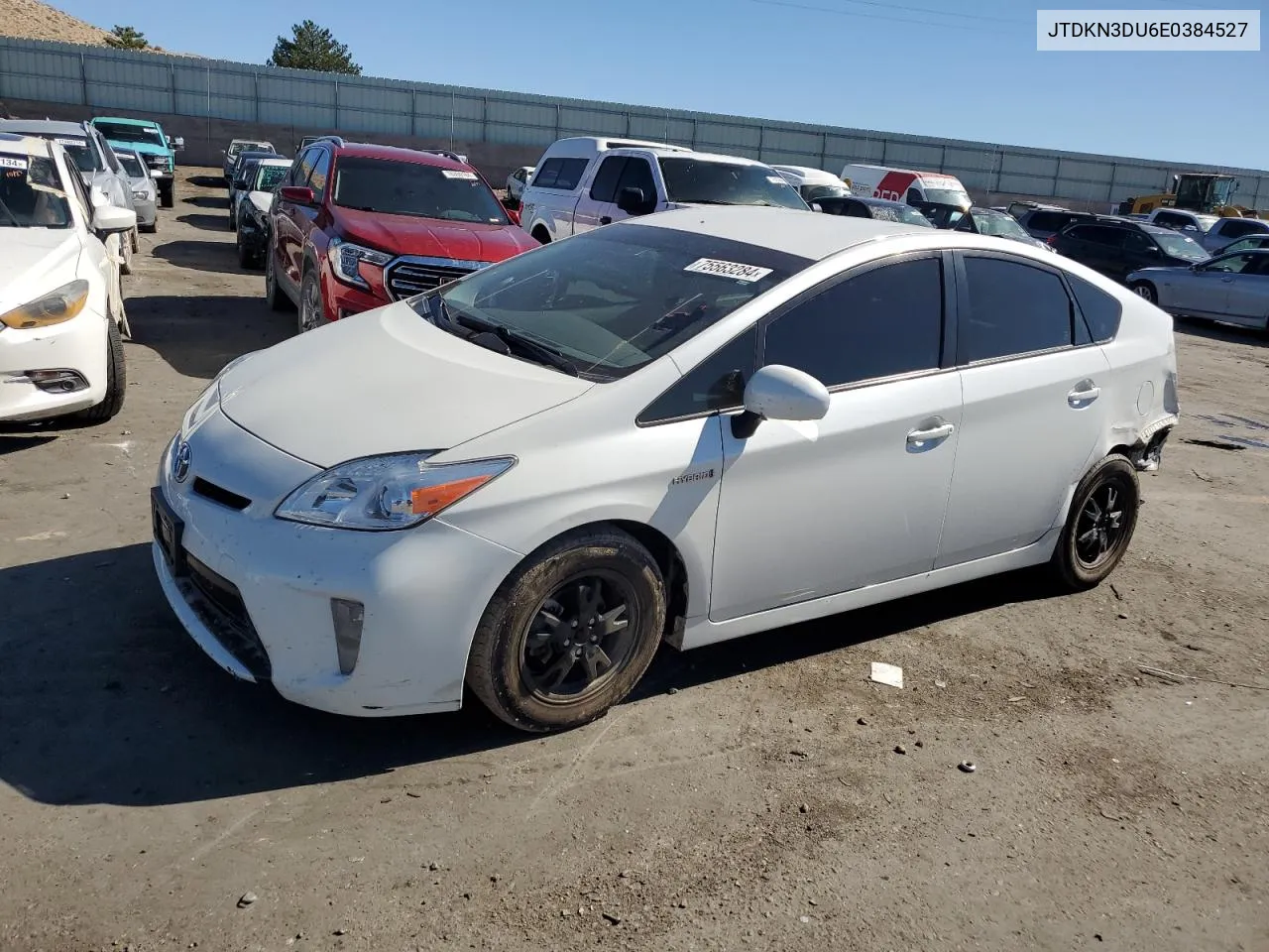 2014 Toyota Prius VIN: JTDKN3DU6E0384527 Lot: 75563284