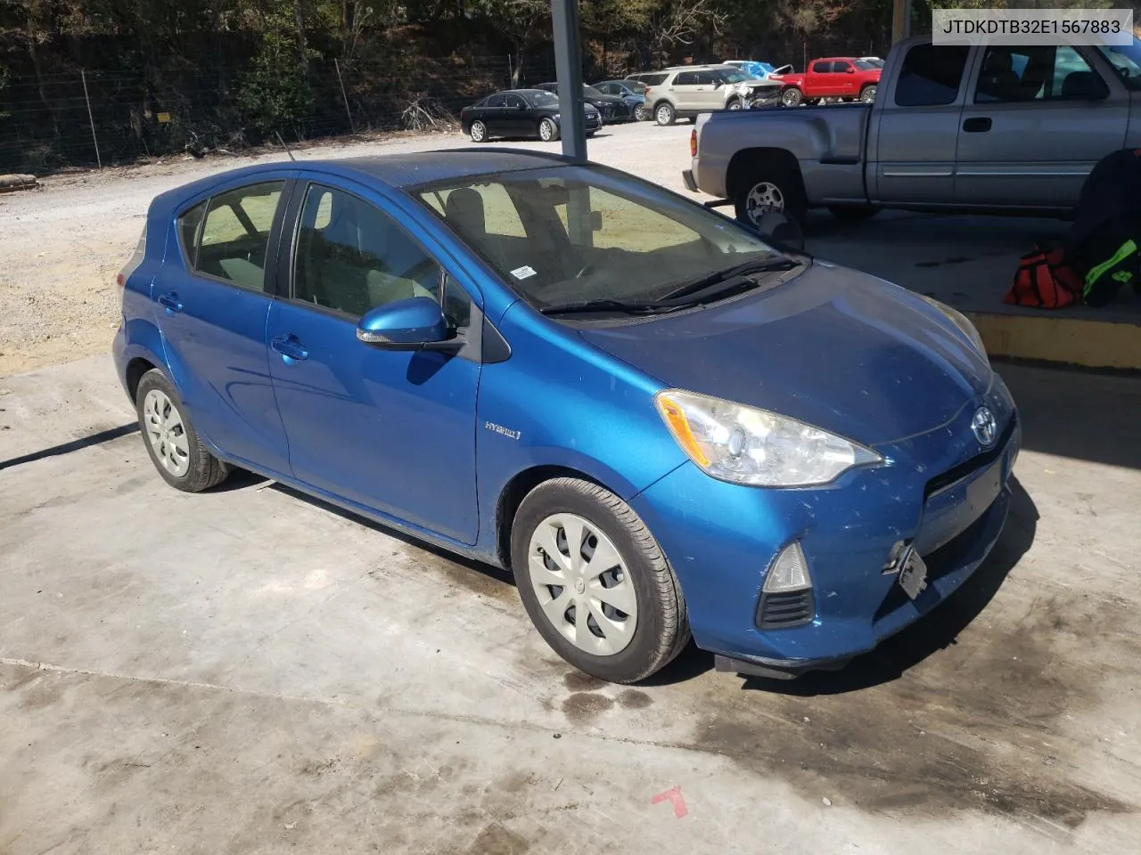 2014 Toyota Prius C VIN: JTDKDTB32E1567883 Lot: 75603974