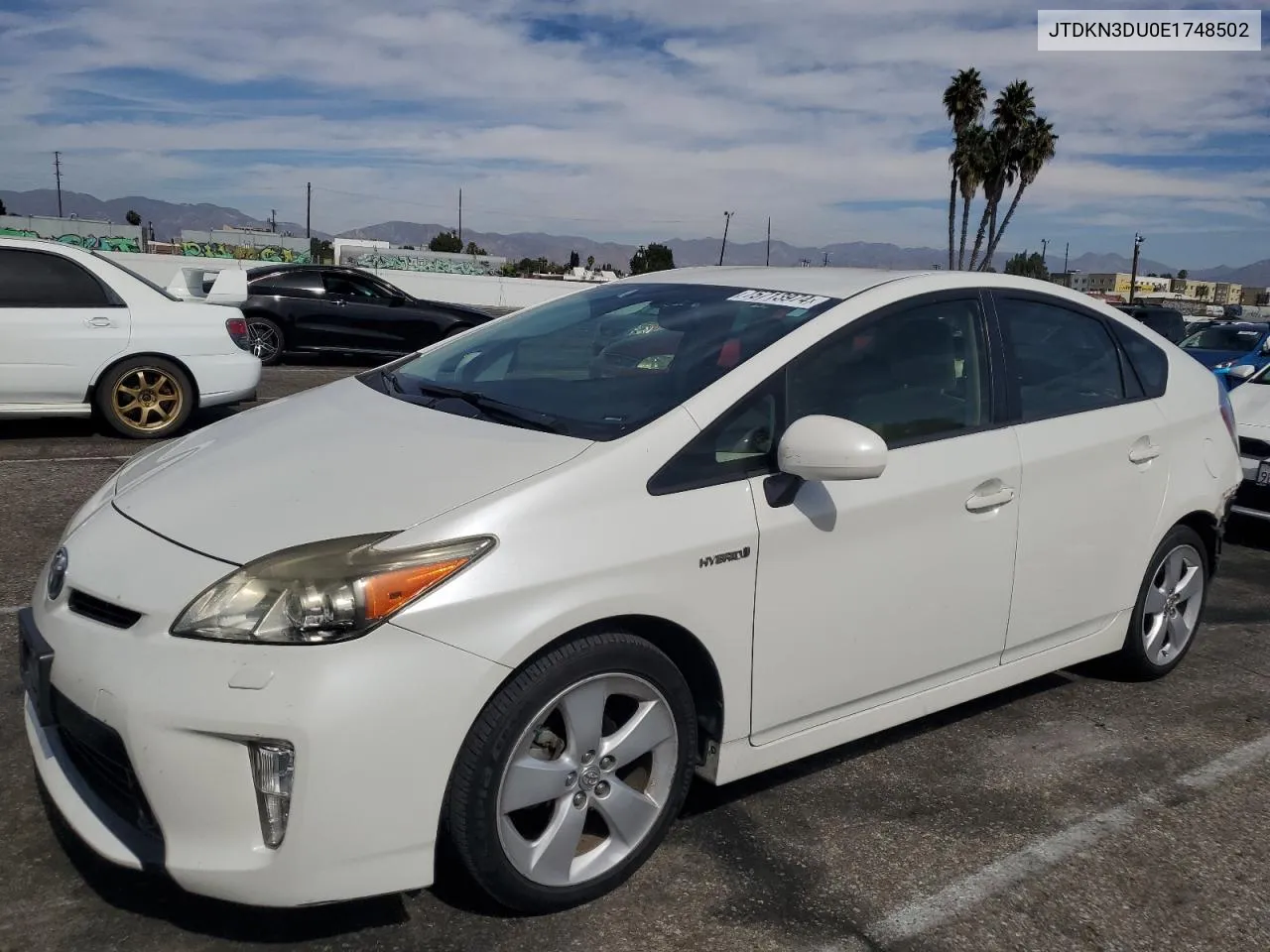 2014 Toyota Prius VIN: JTDKN3DU0E1748502 Lot: 75713974