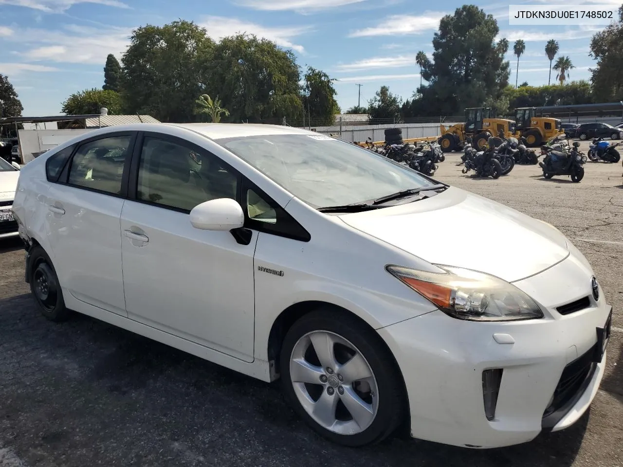 2014 Toyota Prius VIN: JTDKN3DU0E1748502 Lot: 75713974