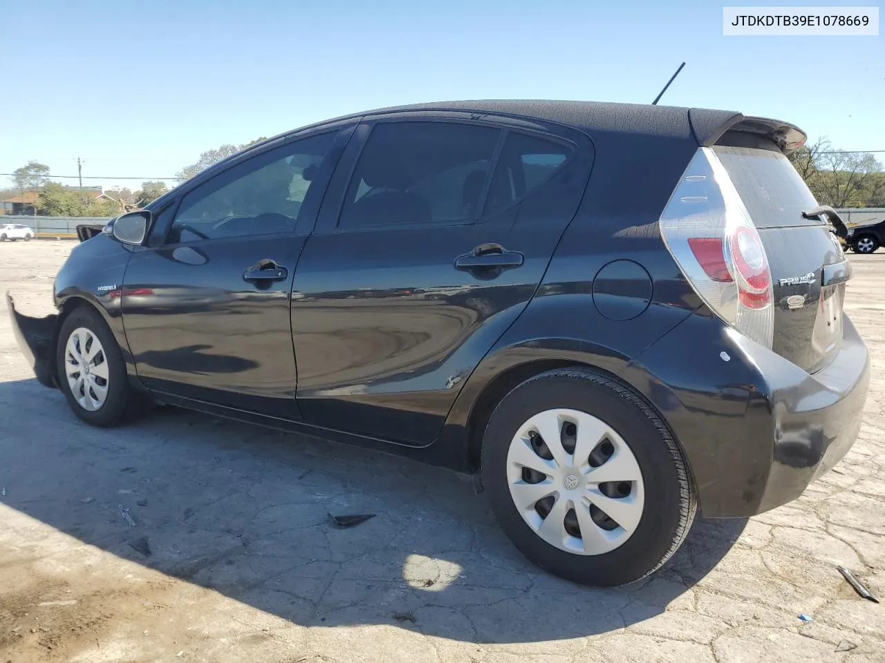 2014 Toyota Prius C VIN: JTDKDTB39E1078669 Lot: 75745354