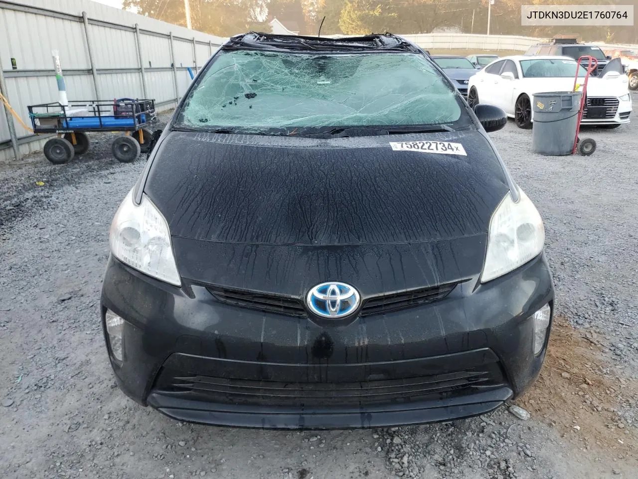 2014 Toyota Prius VIN: JTDKN3DU2E1760764 Lot: 75822734