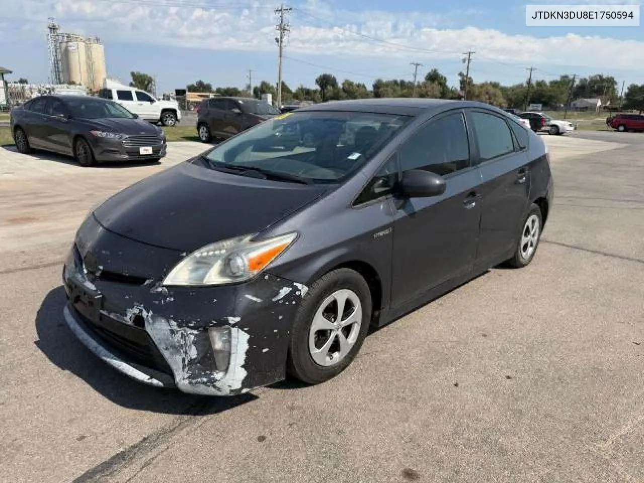 2014 Toyota Prius VIN: JTDKN3DU8E1750594 Lot: 75884384