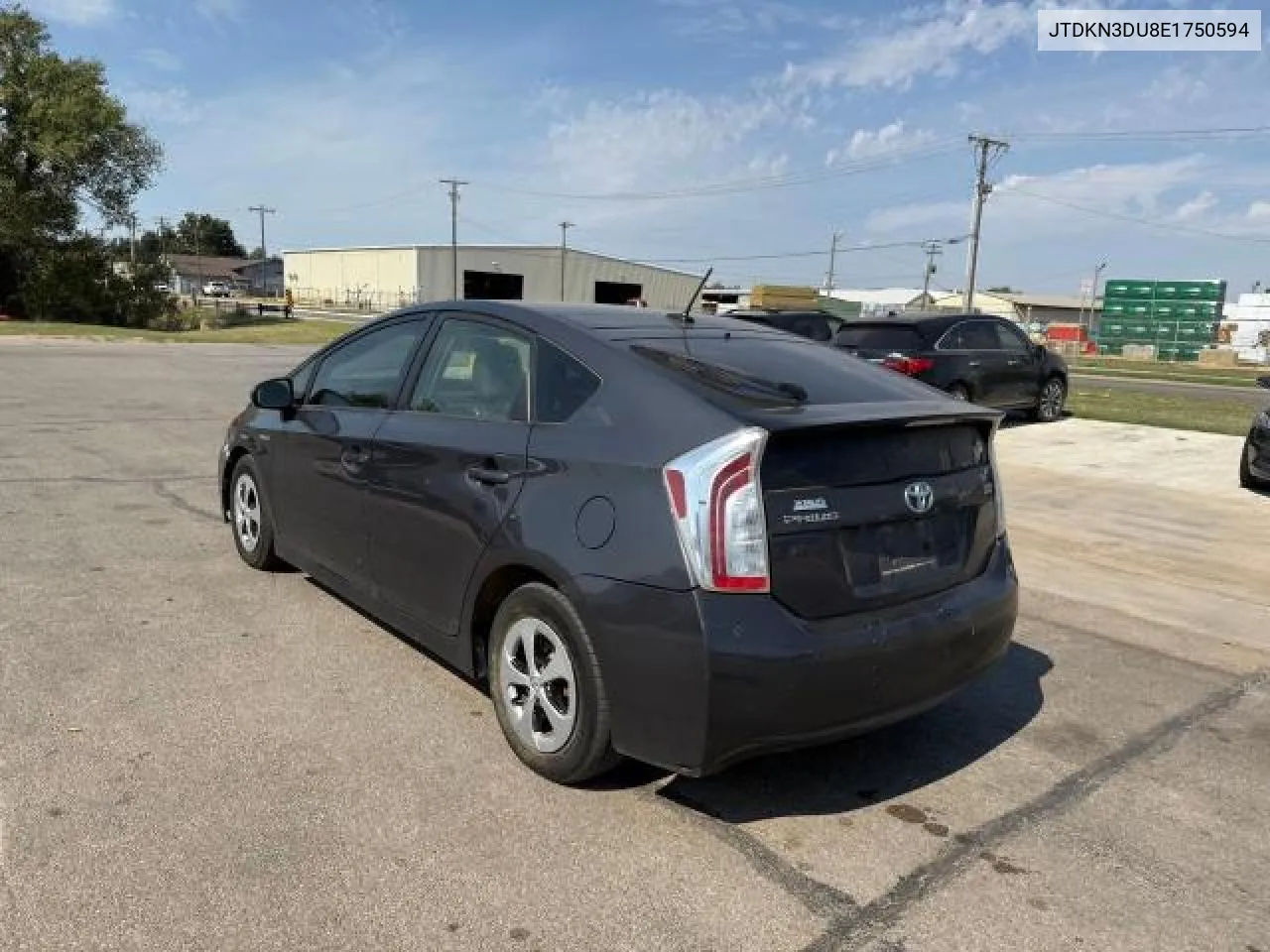 2014 Toyota Prius VIN: JTDKN3DU8E1750594 Lot: 75884384