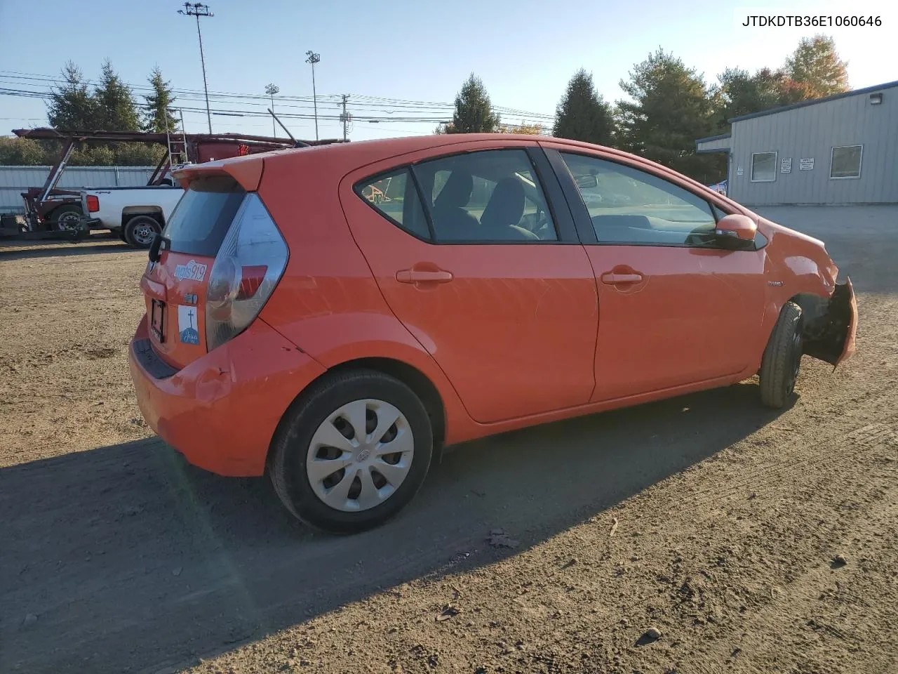 2014 Toyota Prius C VIN: JTDKDTB36E1060646 Lot: 76030724