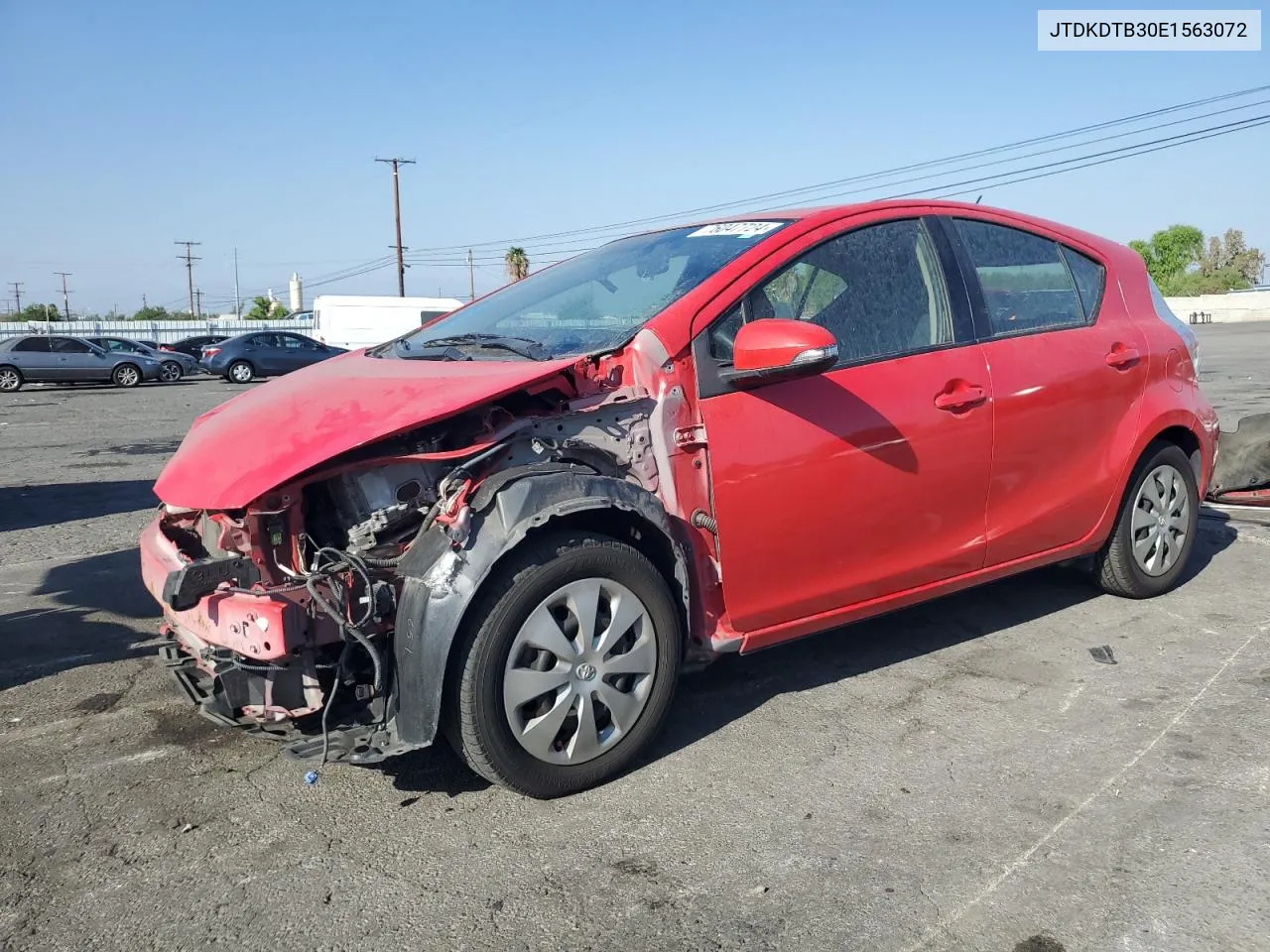 2014 Toyota Prius C VIN: JTDKDTB30E1563072 Lot: 76047724