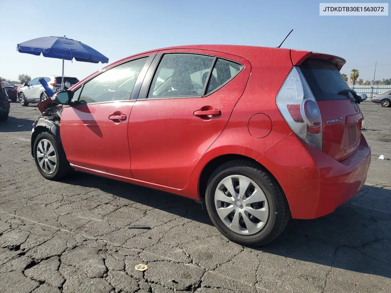 2014 Toyota Prius C VIN: JTDKDTB30E1563072 Lot: 76047724