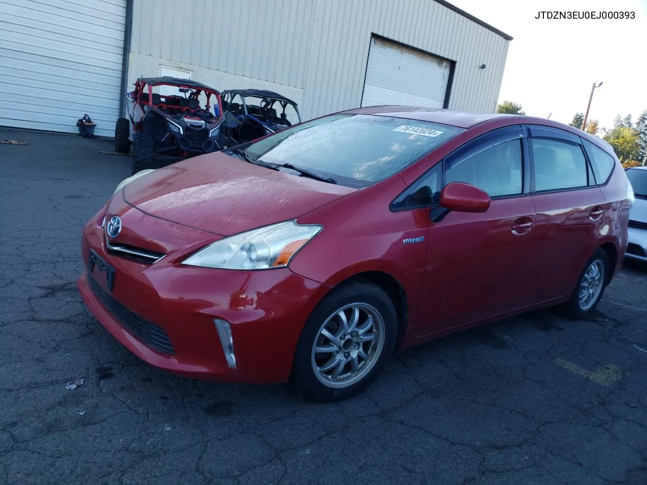 2014 Toyota Prius V VIN: JTDZN3EU0EJ000393 Lot: 76142624