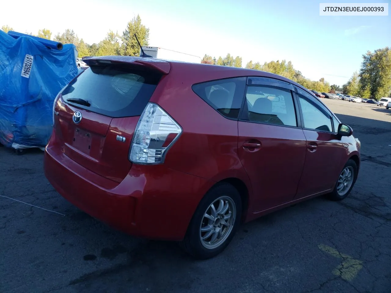 2014 Toyota Prius V VIN: JTDZN3EU0EJ000393 Lot: 76142624