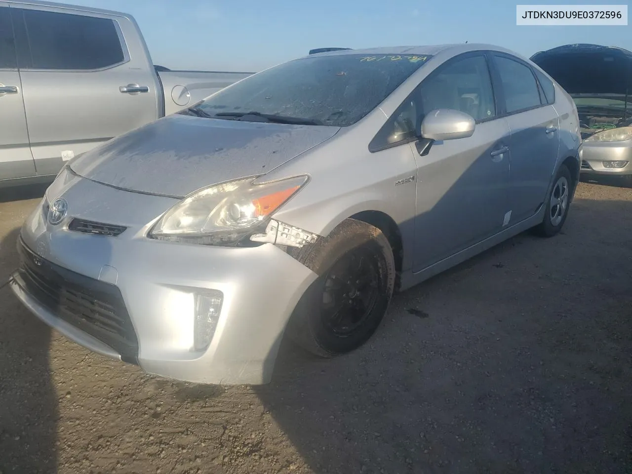 2014 Toyota Prius VIN: JTDKN3DU9E0372596 Lot: 76172754