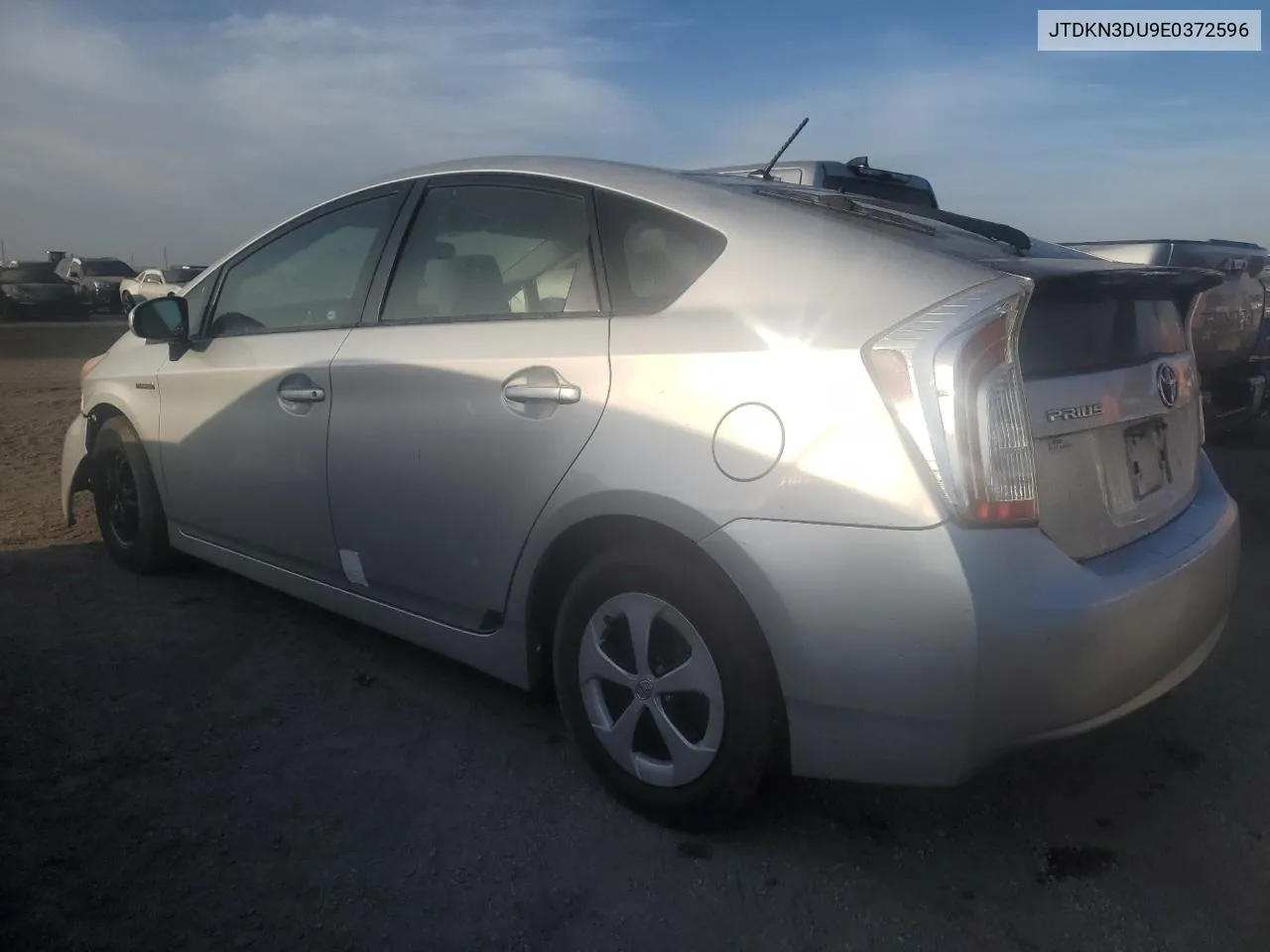 2014 Toyota Prius VIN: JTDKN3DU9E0372596 Lot: 76172754