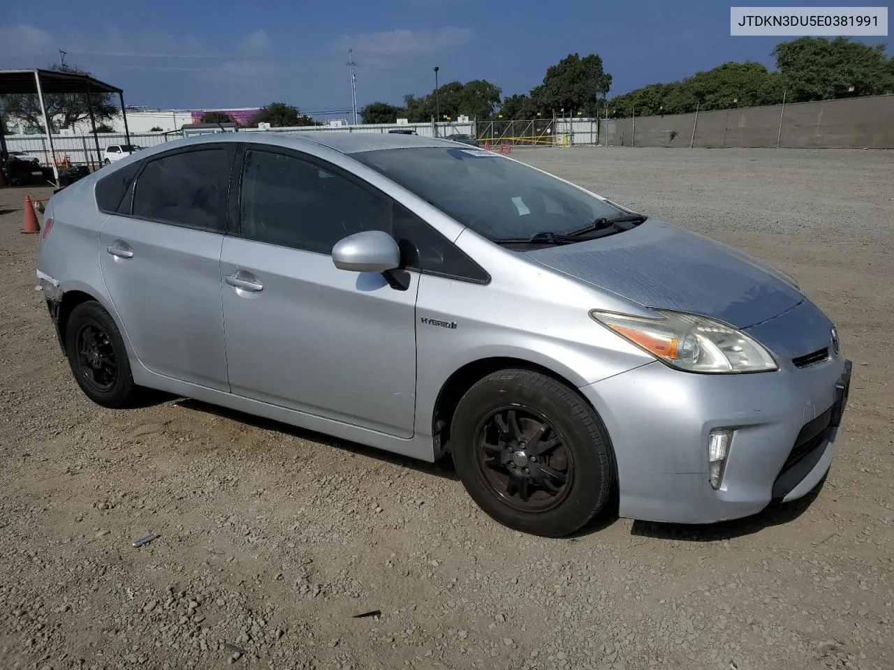 2014 Toyota Prius VIN: JTDKN3DU5E0381991 Lot: 76346884