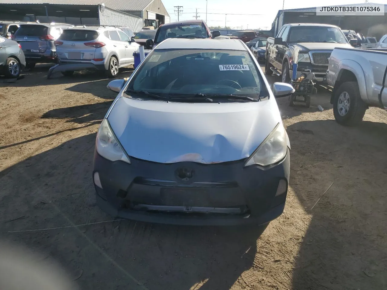 2014 Toyota Prius C VIN: JTDKDTB33E1075346 Lot: 76519624