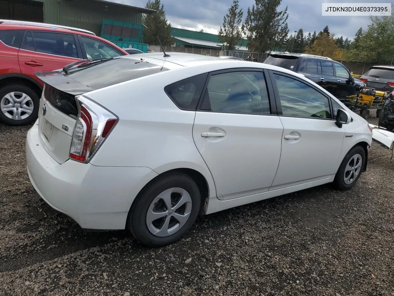 2014 Toyota Prius VIN: JTDKN3DU4E0373395 Lot: 76550684