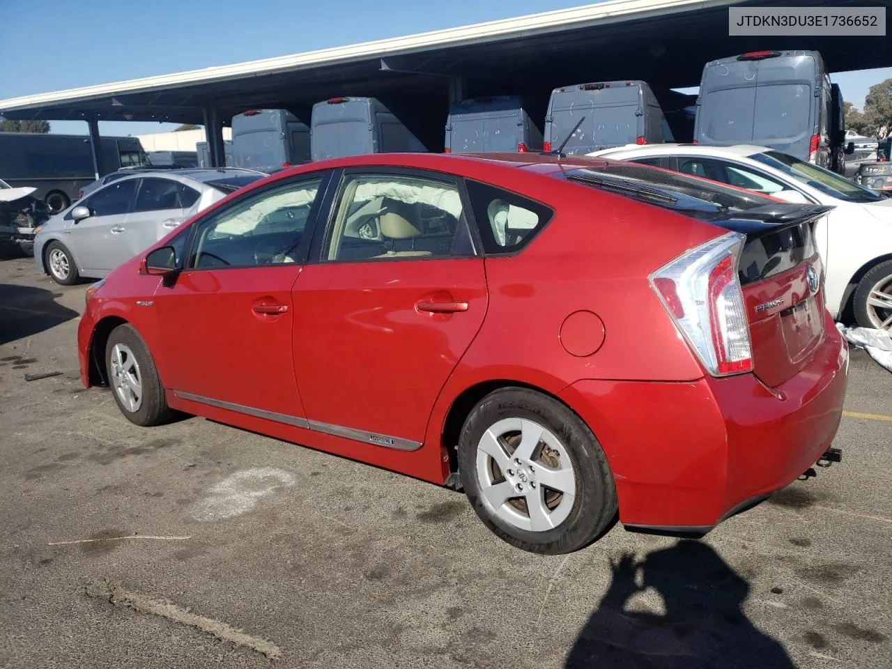 2014 Toyota Prius VIN: JTDKN3DU3E1736652 Lot: 76552964