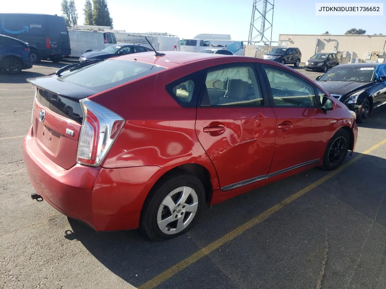 2014 Toyota Prius VIN: JTDKN3DU3E1736652 Lot: 76552964