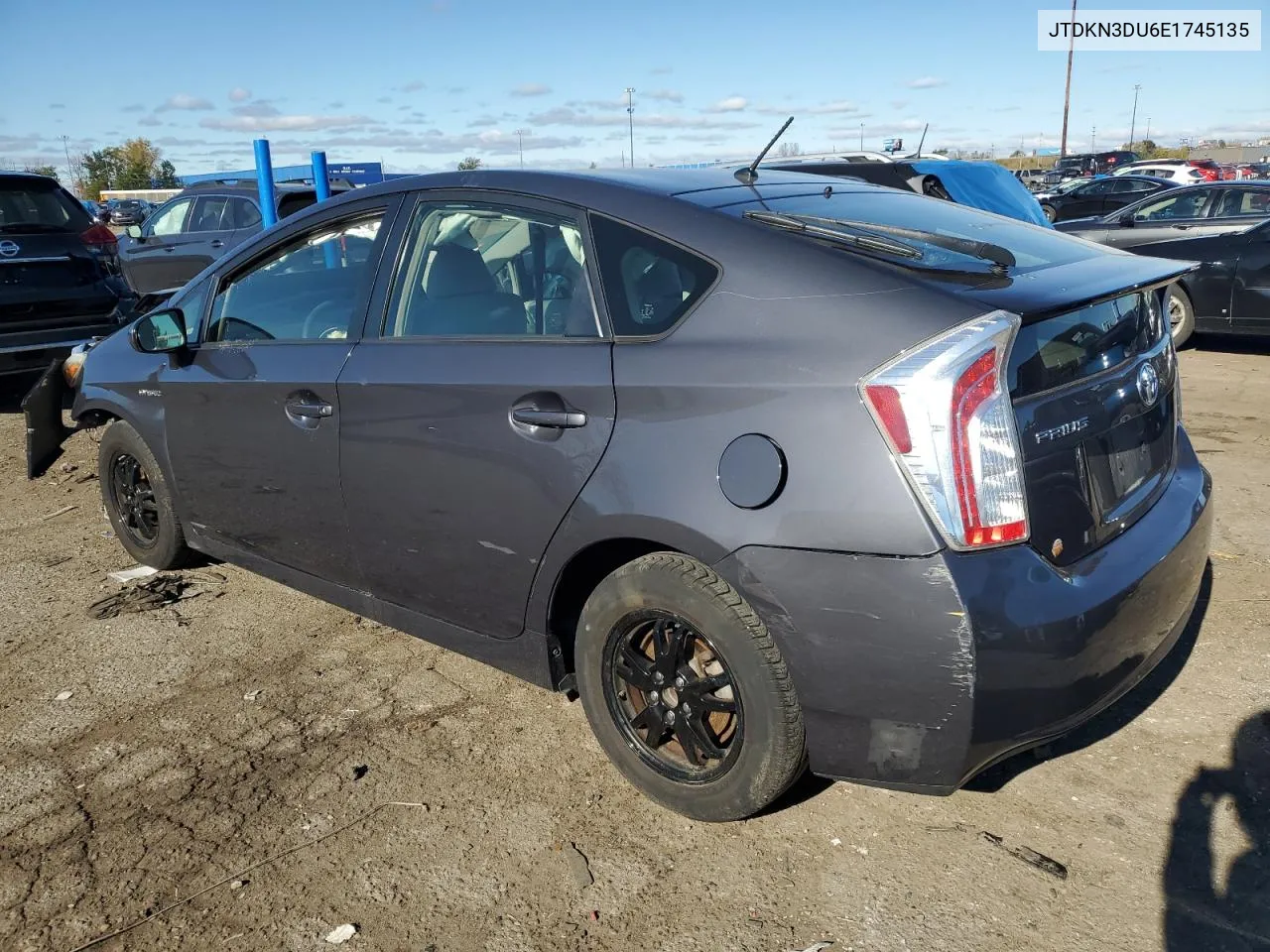 2014 Toyota Prius VIN: JTDKN3DU6E1745135 Lot: 76574144