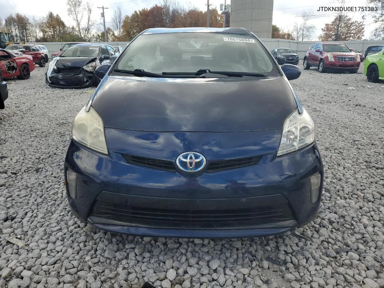 2014 Toyota Prius VIN: JTDKN3DU0E1751383 Lot: 76615694