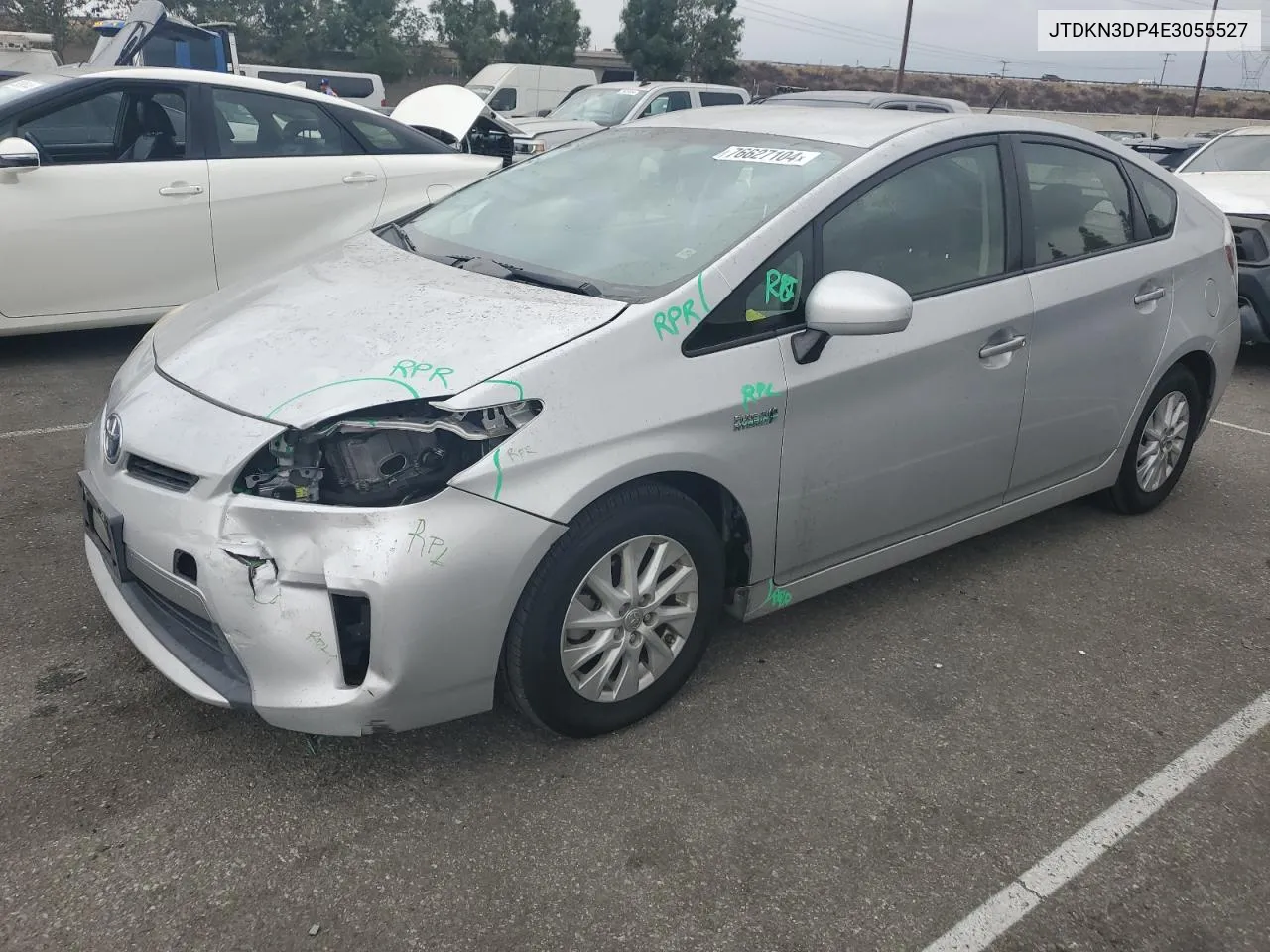 2014 Toyota Prius Plug-In VIN: JTDKN3DP4E3055527 Lot: 76627104