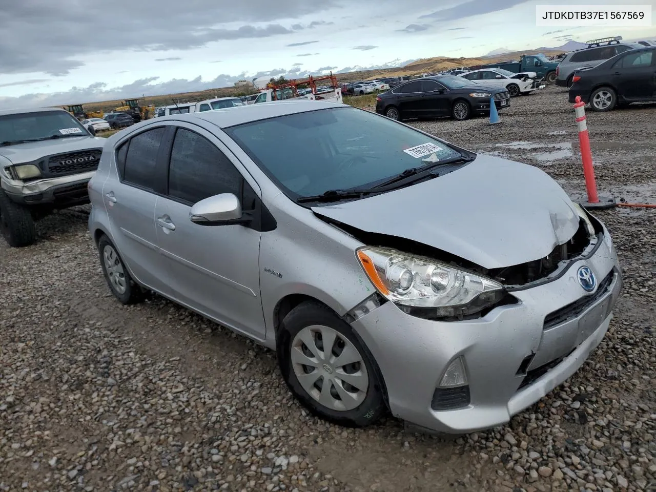 2014 Toyota Prius C VIN: JTDKDTB37E1567569 Lot: 76670014