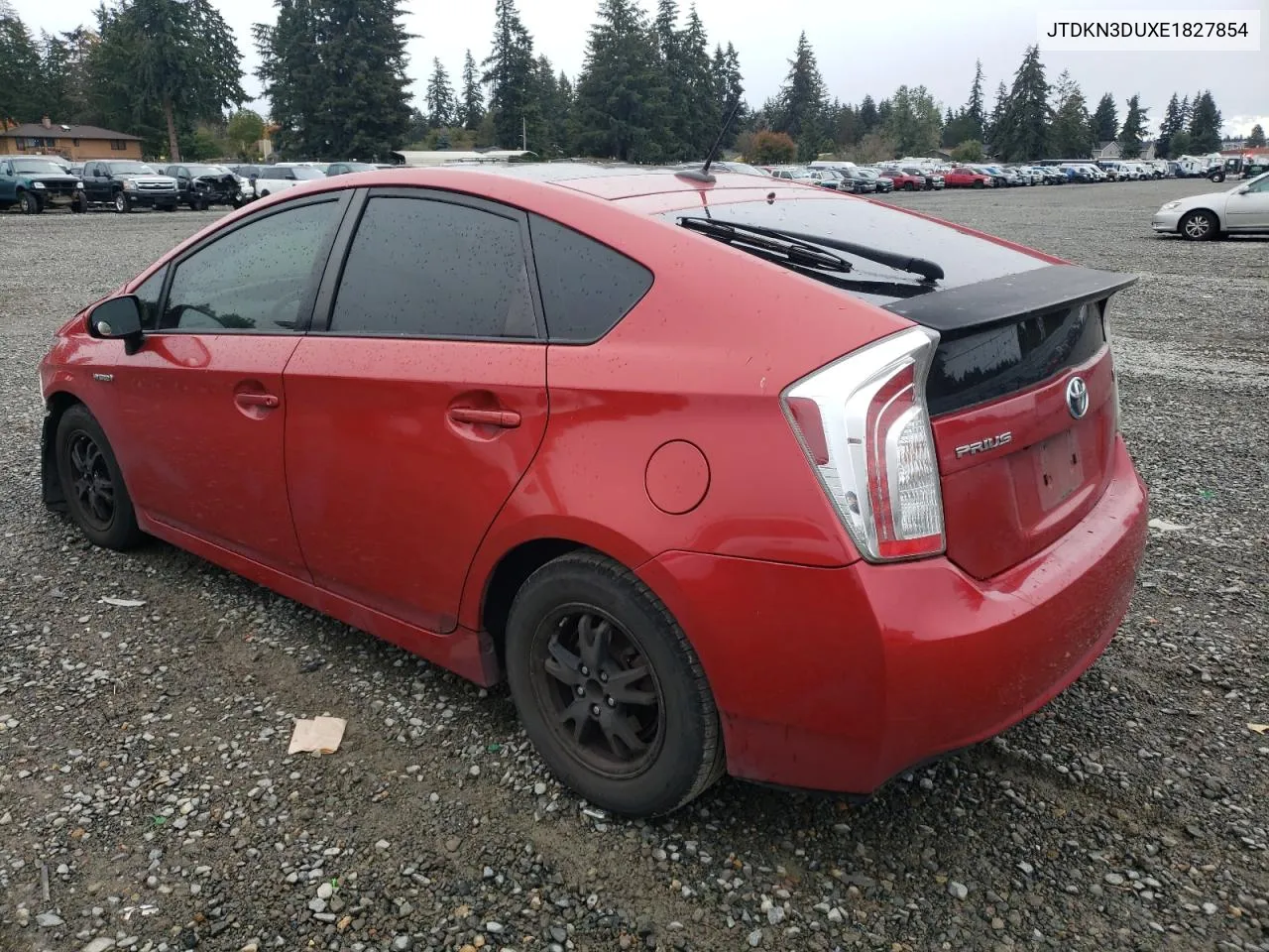 2014 Toyota Prius VIN: JTDKN3DUXE1827854 Lot: 76738174